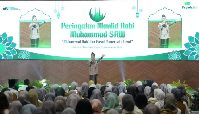 Perkuat Ukhuwah, Insan Pegadaian Peringati Maulid Rasulullah Bersama Ustaz Maulana dan Sabyan Gambus