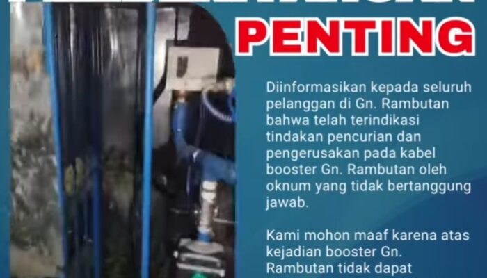 PTMB Ajak Warga Jaga Fasilitas Distribusi Air Bersih