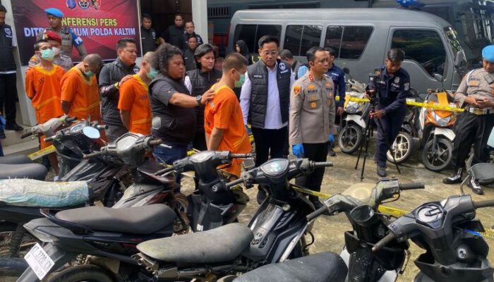 Polda Kaltim Ringkus Sindikat Curanmor Lintas Kota: Belasan Motor Dijarah Sejak 2022