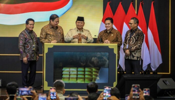 Resmikan Bank Emas Pegadaian, Prabowo Optimis PDB Naik Rp245 Triliun