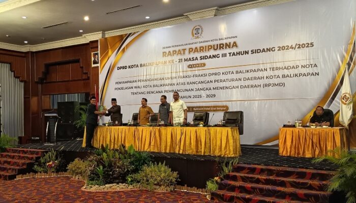 Rapat Pembahasan RPJMD Balikpapan 2025-2029 Minus Kehadiran Fraksi PDIP, Ketua Dewan Bilang Begini