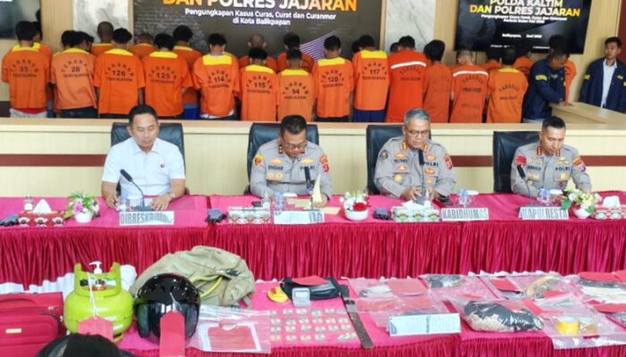 Hasil Penyergapan Polda Kaltim dan Polres Jajaran Sebulan Terakhir: Ringkus 81 Tersangka, Sebagian Besar Terlibat Kasus 3C